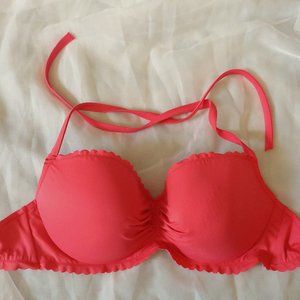 Coral Pink - Getaway Halter Bikini Top 34DDD - Victorias Secret